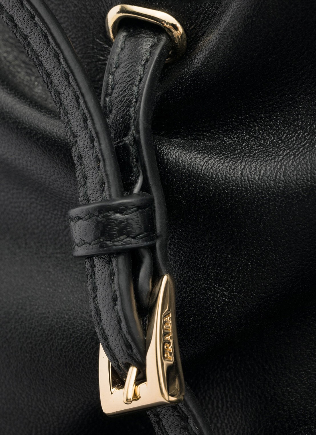 Prada Dada Large schoudertas van lamsleer - detail 5 zwart