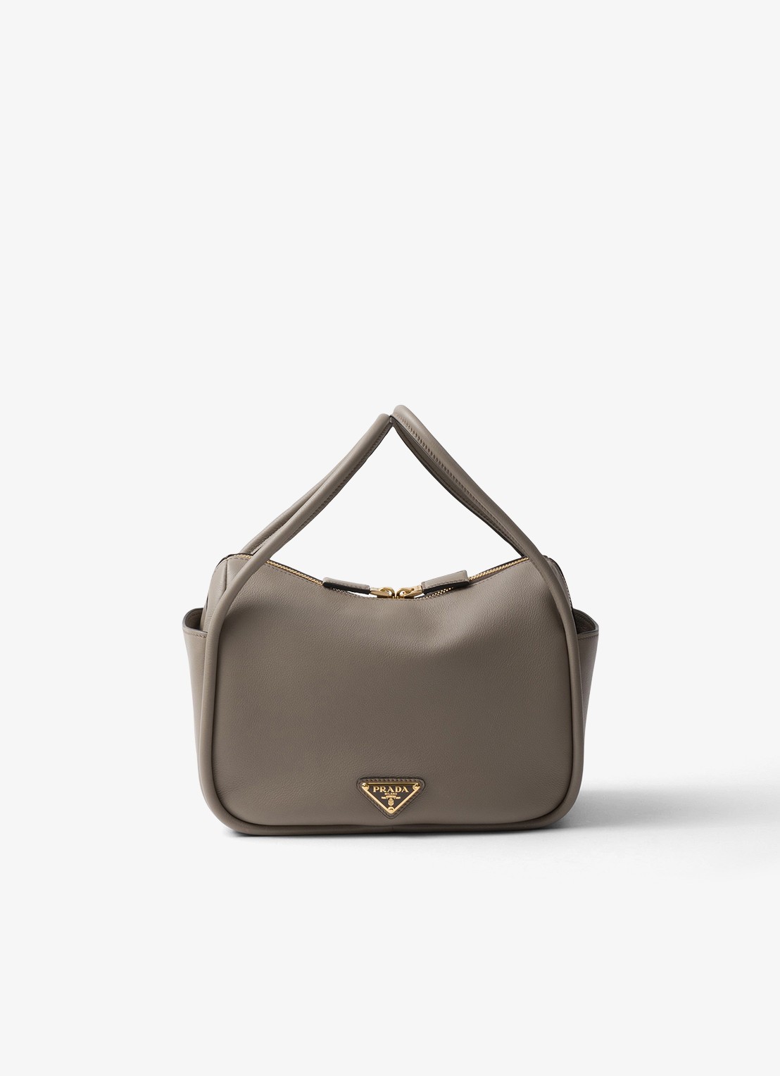 Prada Darling handtas van kalfsleer - voorkant taupe