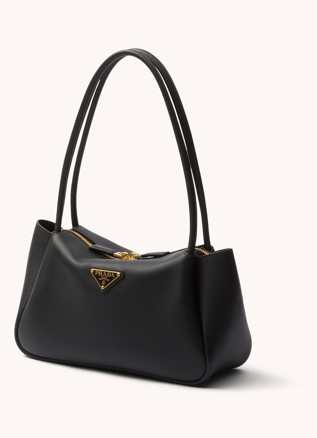 Prada Darling Medium schoudertas van leer - detail 3 zwart