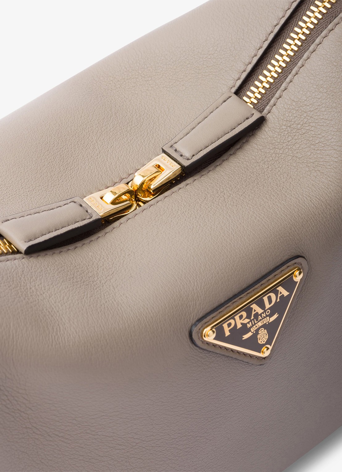 Prada Darling Medium schoudertas van leer - detail 6 taupe