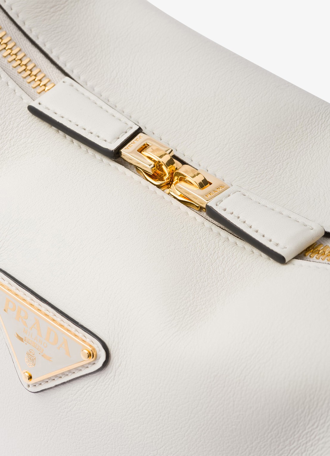 Prada Darling Medium schoudertas van leer - detail 7 wit
