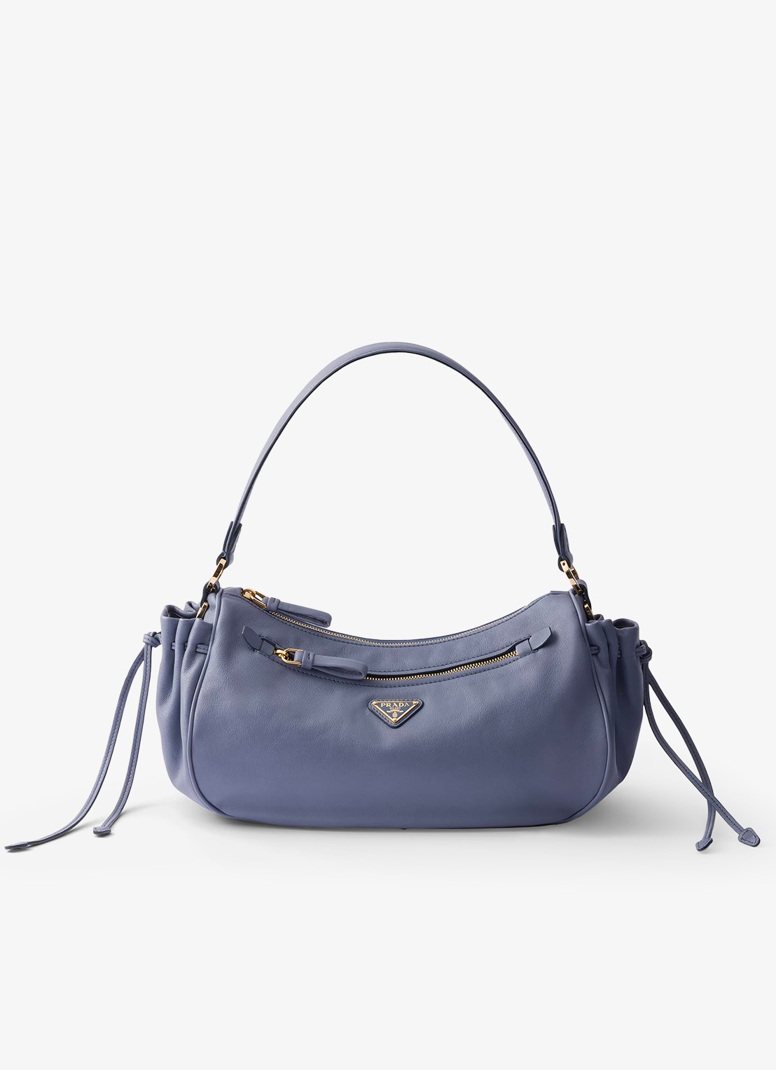 Prada Desiree Small schoudertas van kalfsleer - voorkant 6 blauw
