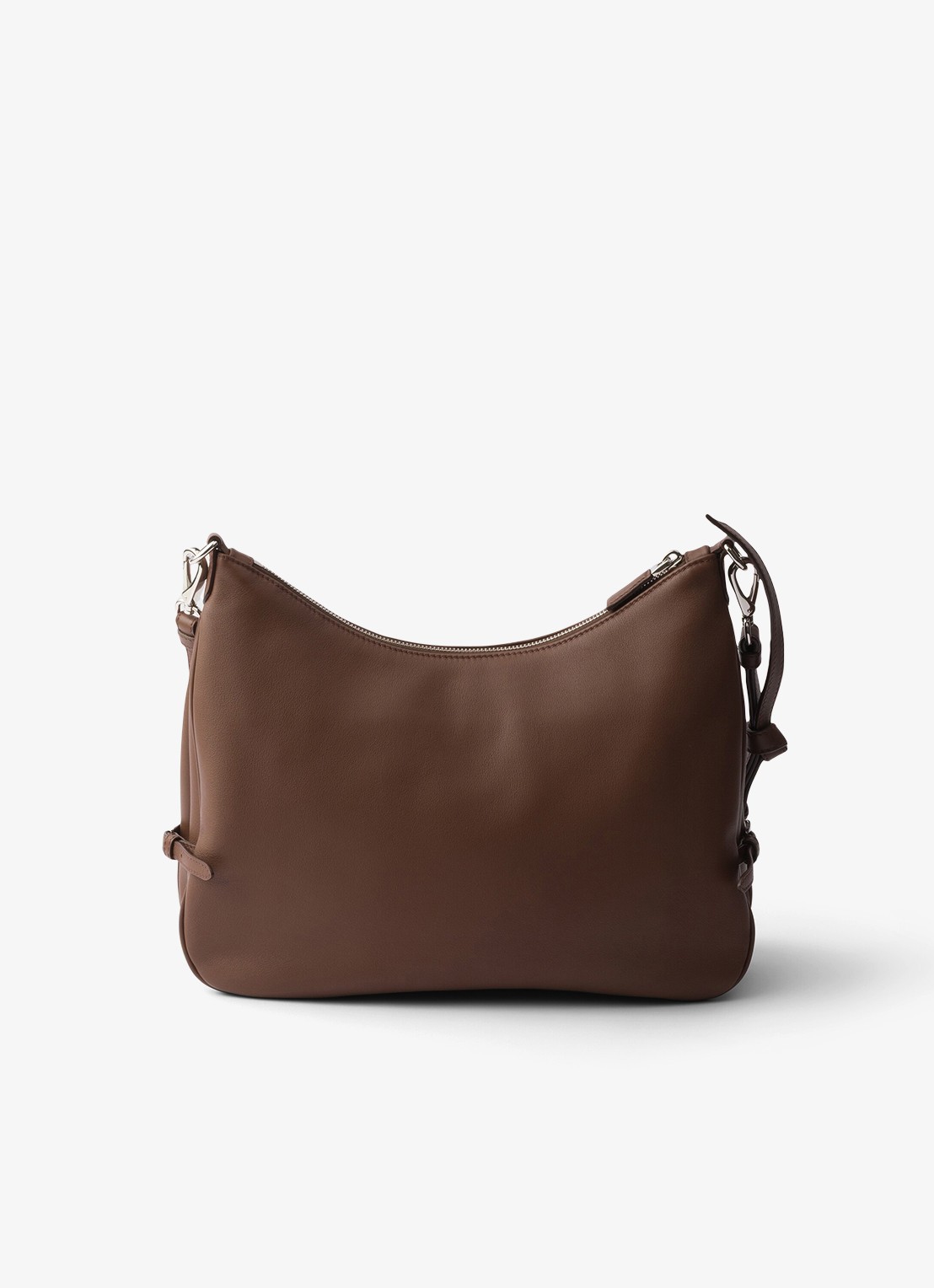 Prada Fold Large schoudertas van kalfsleer - achterkant 7 bruin
