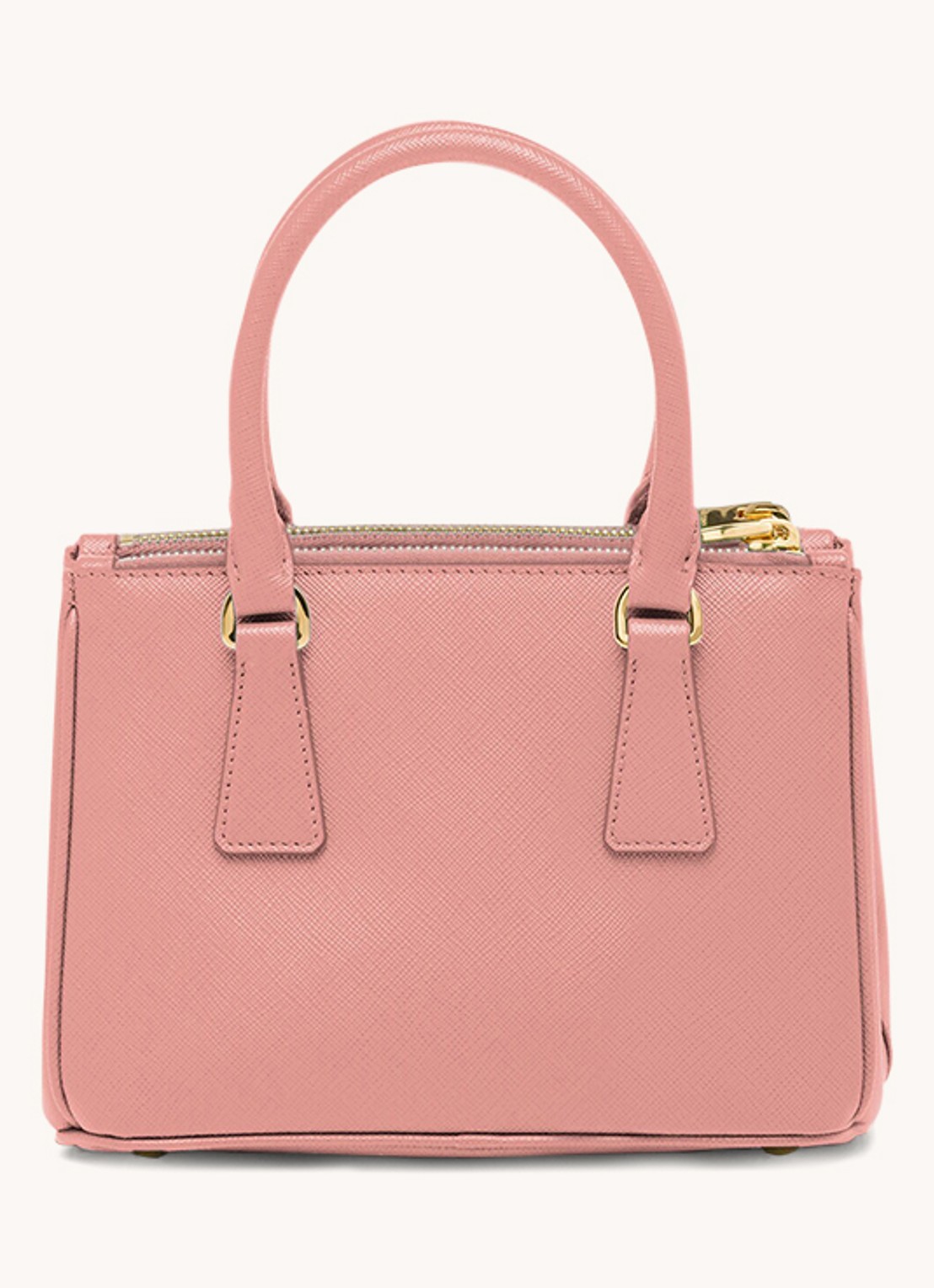 Prada Galleria handtas van kalfsleer - detail roze