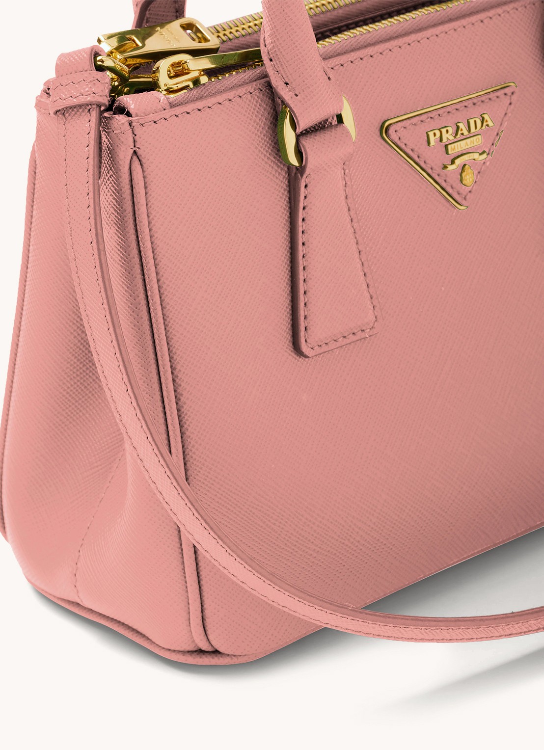 Prada Galleria handtas van kalfsleer - detail 3 roze