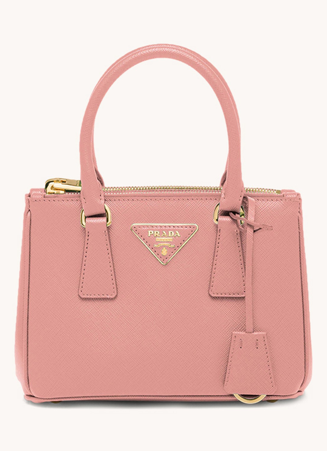 Prada Galleria handtas van kalfsleer - voorkant 6 roze