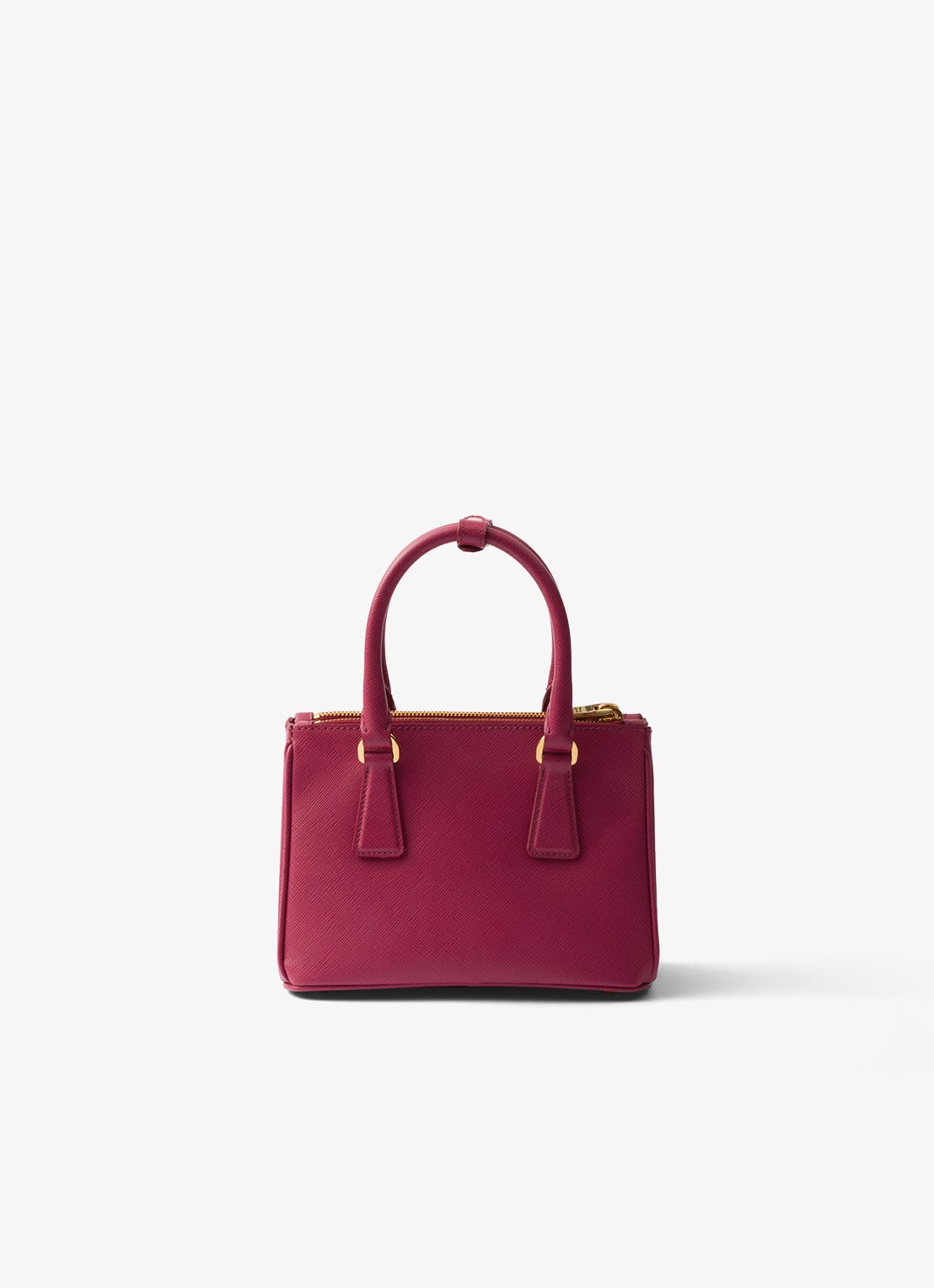Prada Galleria handtas van kalfsleer - achterkant donkerroze