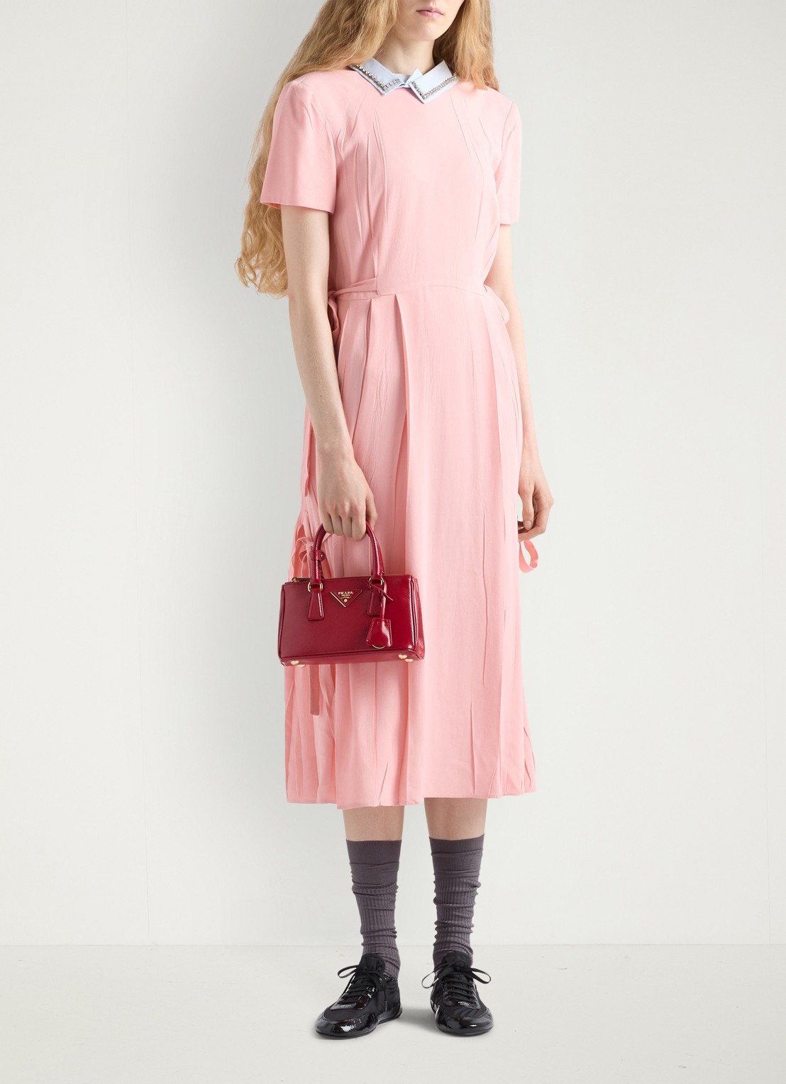 Prada Galleria handtas van lakleer - voorkant 6 rood