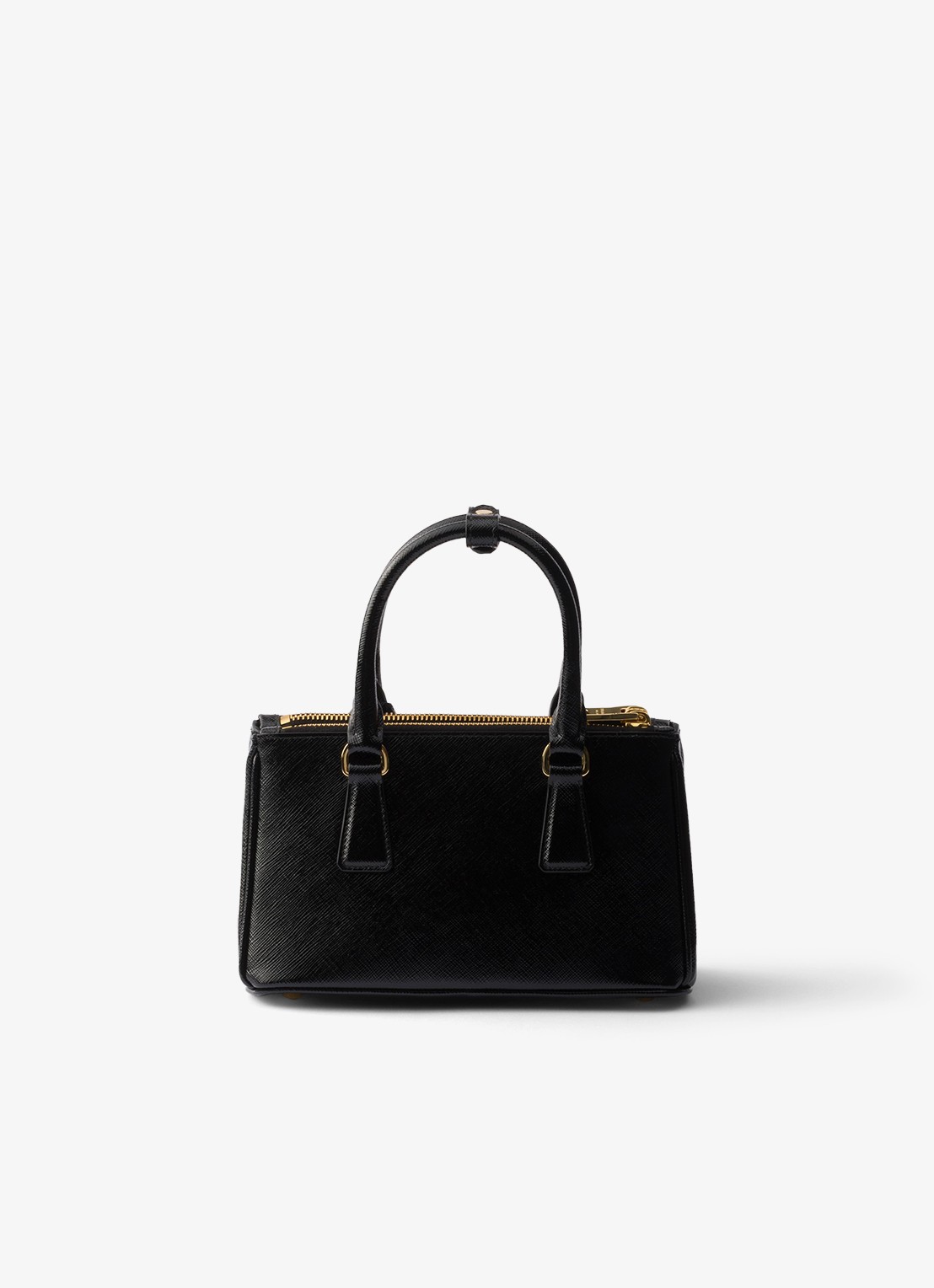 Prada Galleria handtas van lakleer - achterkant 7 zwart