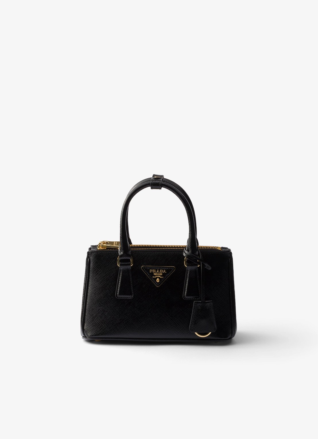Prada Galleria handtas van lakleer - voorkant 5 zwart