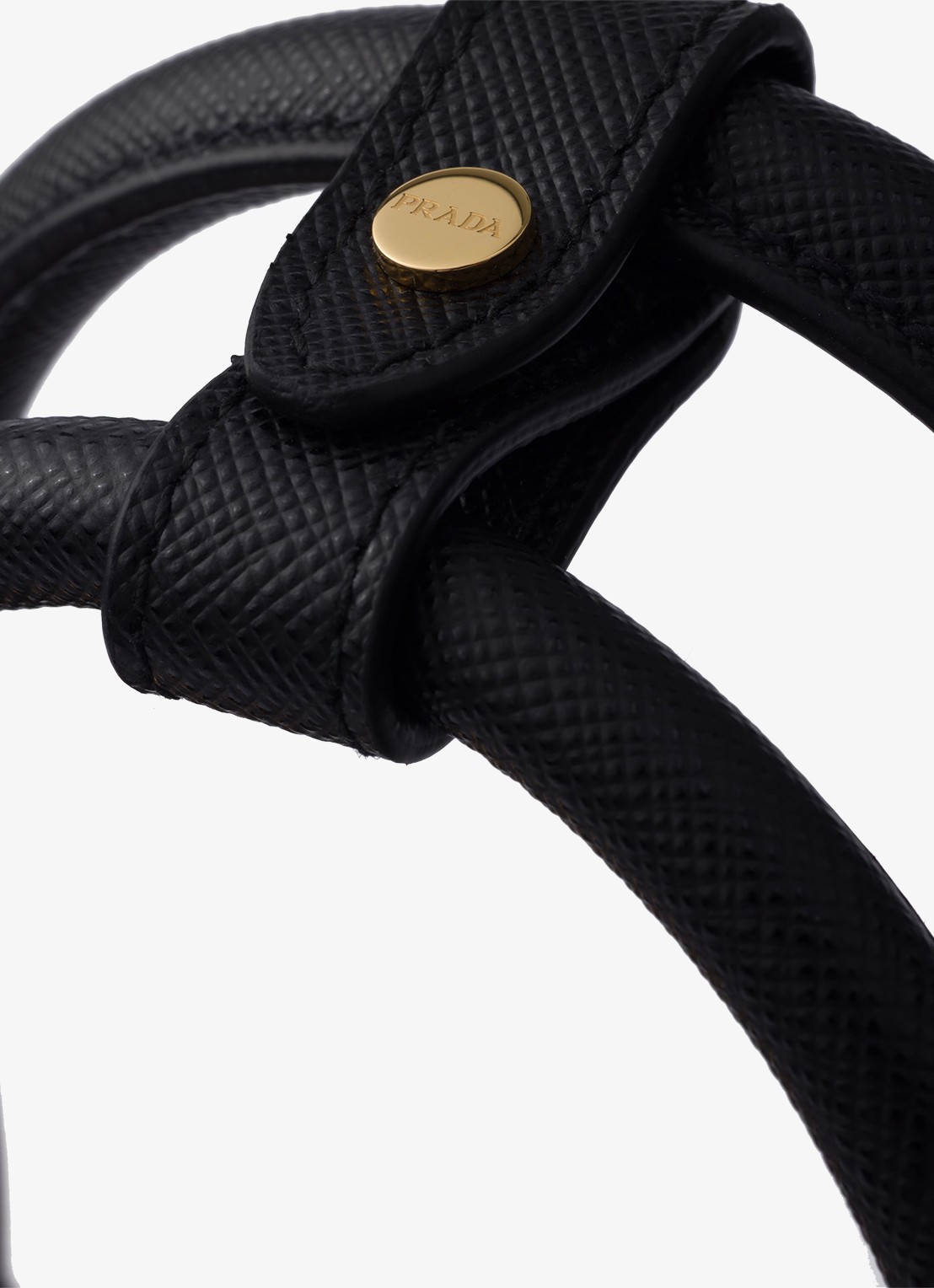 Prada Galleria handtas van leer met afneembare schouderriem - detail 4 zwart