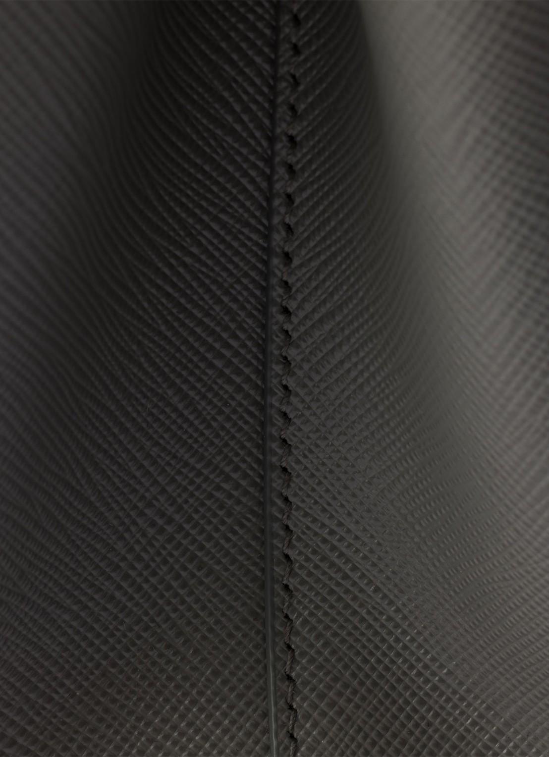 Prada Galleria handtas van leer met afneembare schouderriem - detail 2 donkergrijs