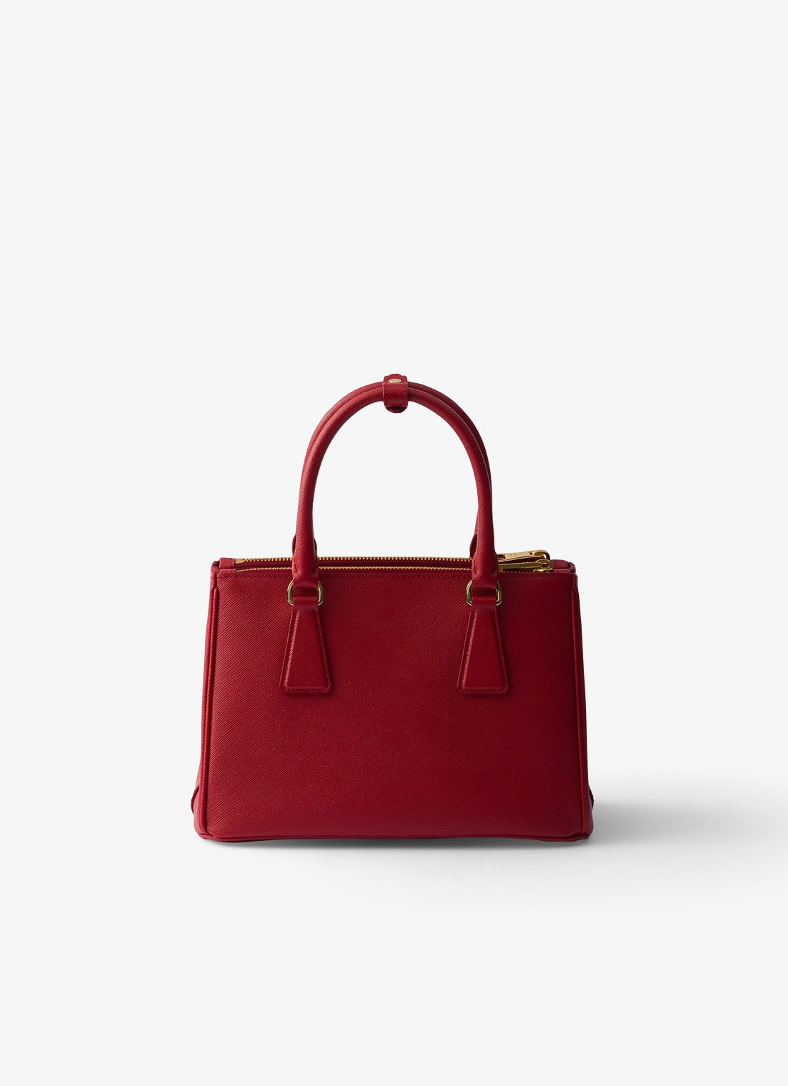Prada Galleria handtas van leer met afneembare schouderriem - achterkant 3 rood