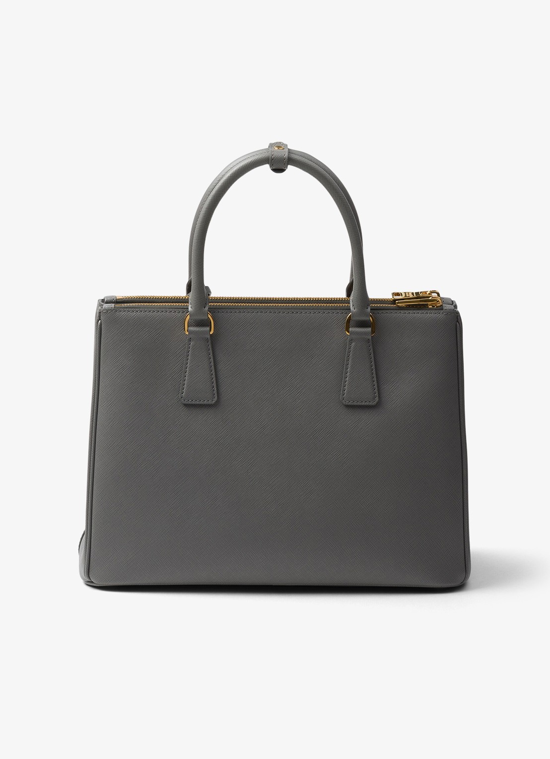Prada Galleria handtas van leer - achterkant grijs