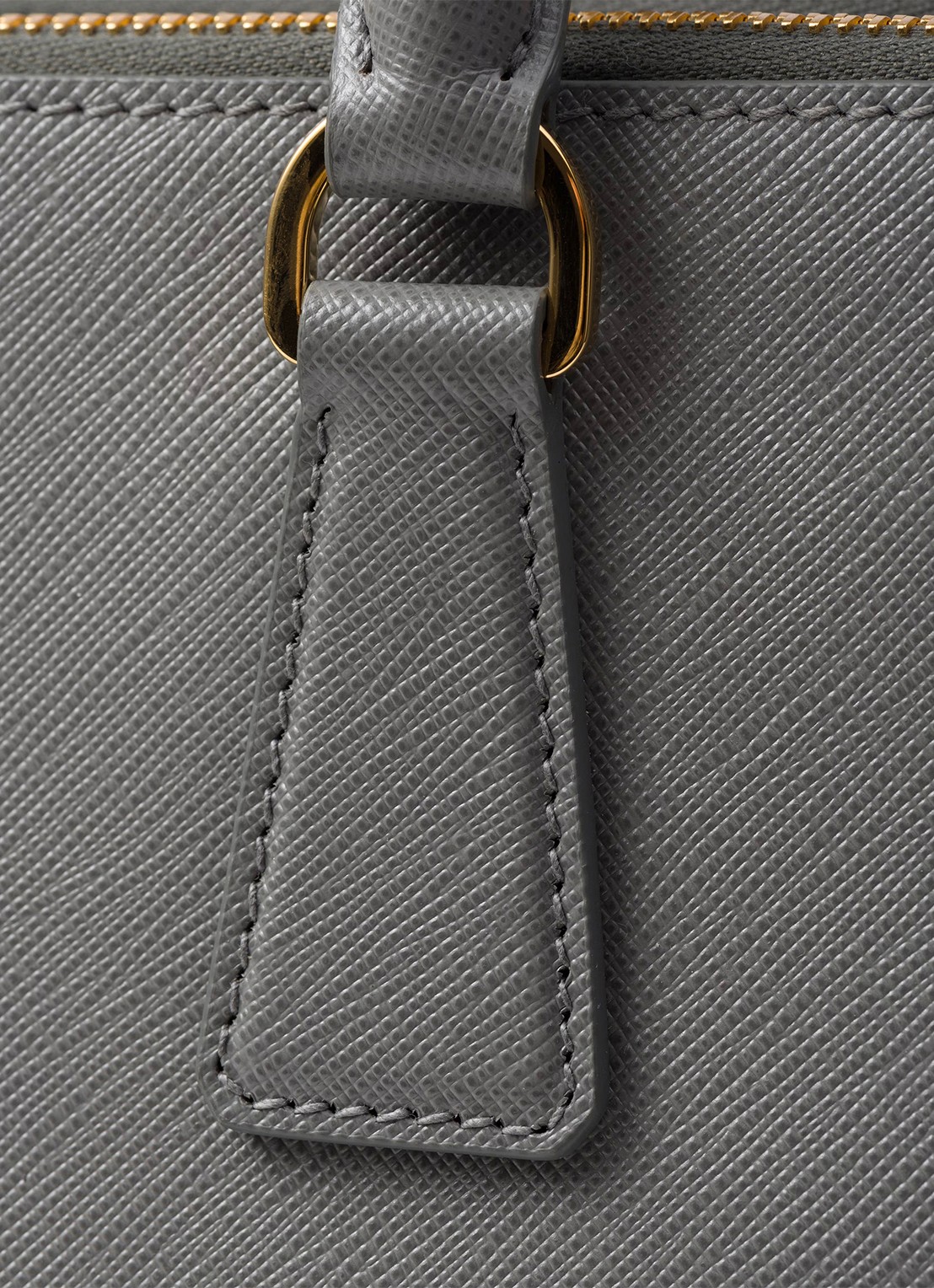 Prada Galleria handtas van leer - detail 5 grijs