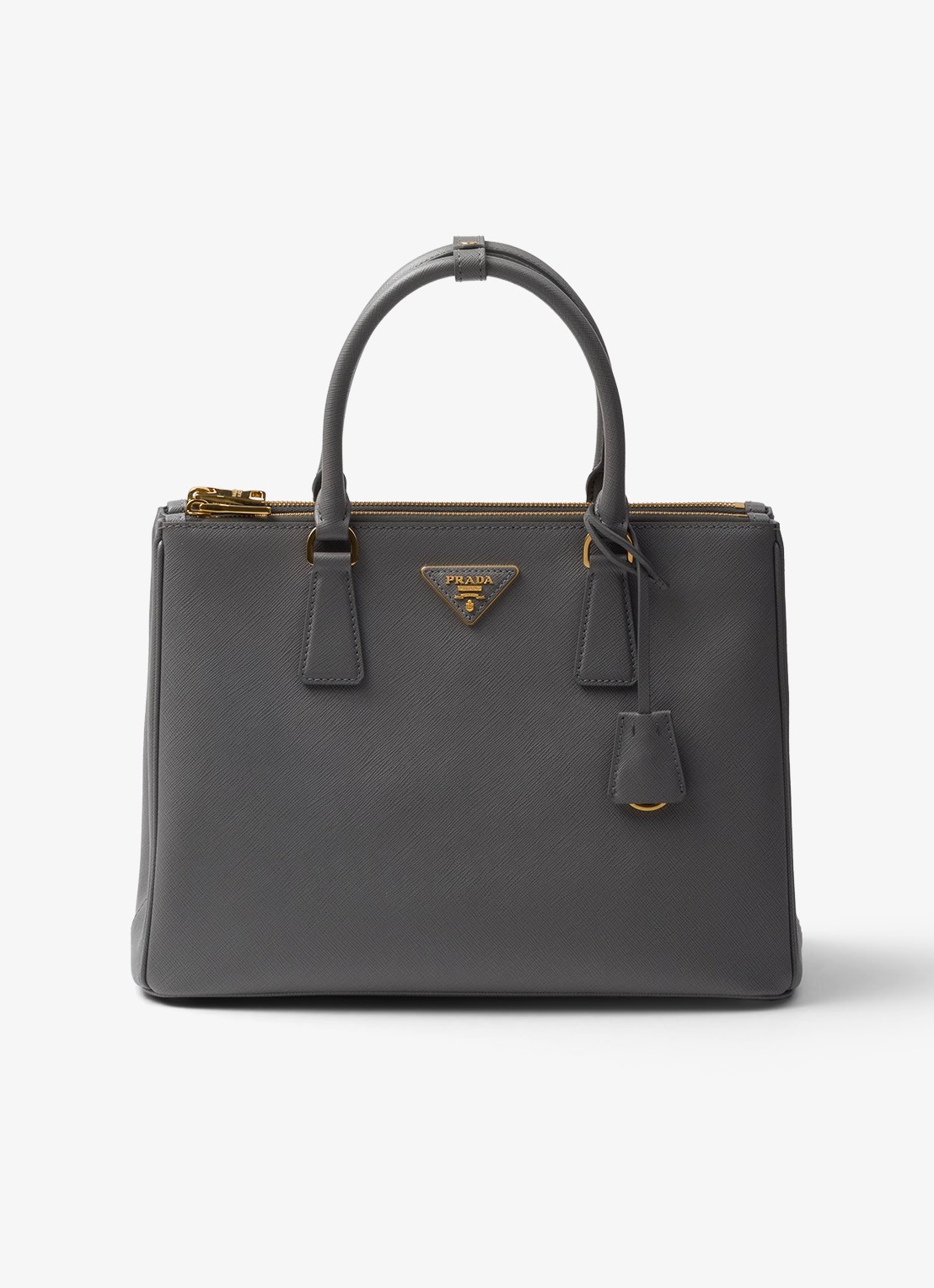 Prada Galleria handtas van leer - voorkant 6 grijs