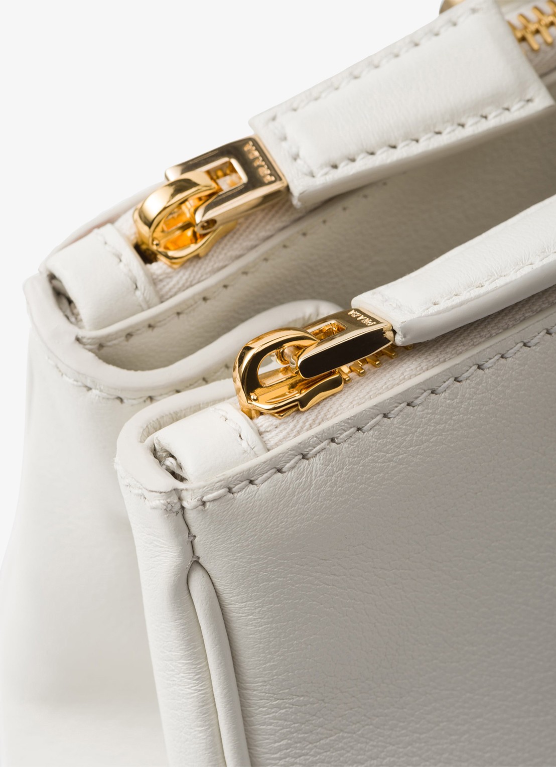 Prada Galleria Large handtas van kalfsleer - detail 6 wit