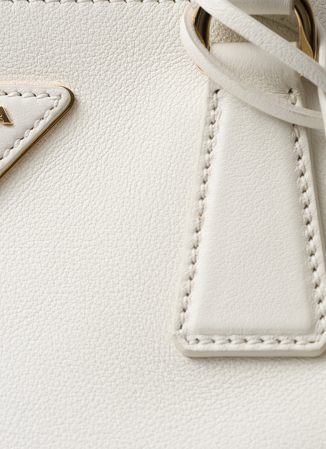 Prada Galleria Large handtas van kalfsleer - detail 7 wit