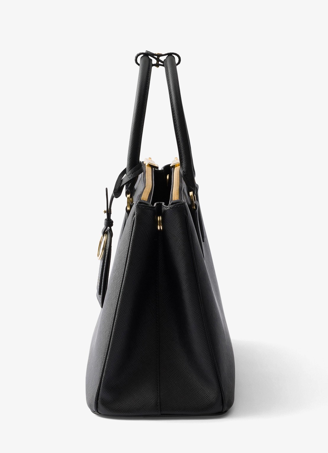 Prada Galleria Large handtas van kalfsleer - detail 4 zwart