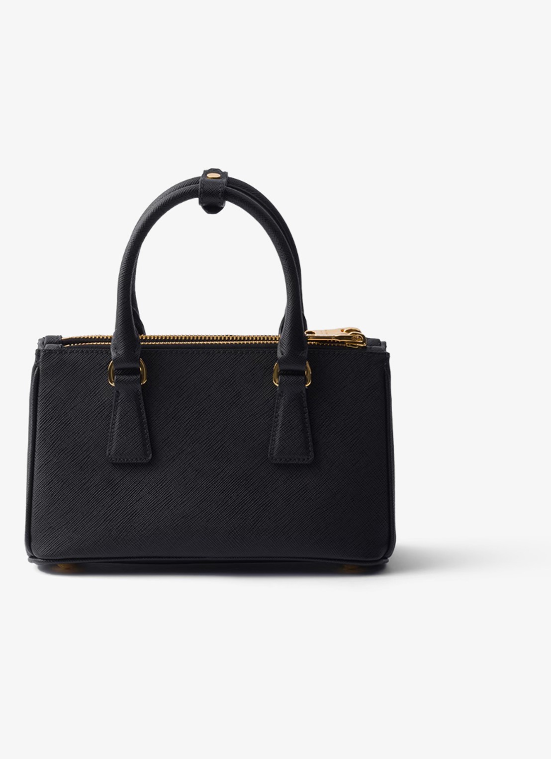 Prada Galleria Mini handtas van kalfsleer - achterkant 3 zwart