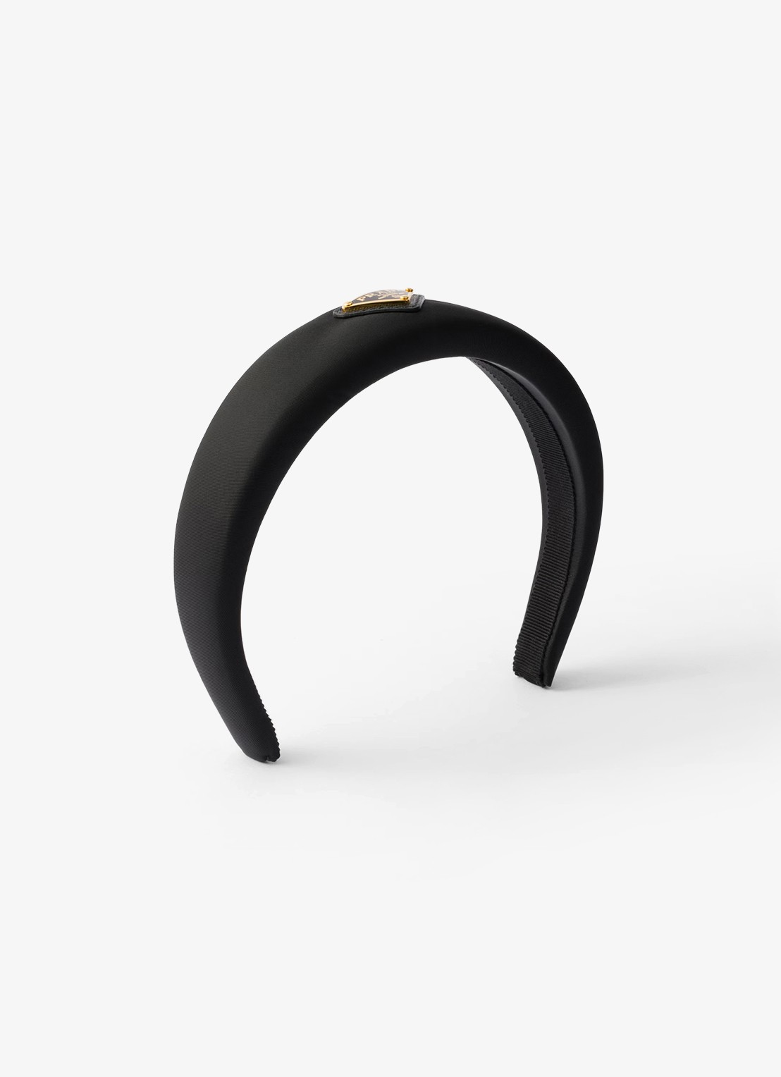 Prada Haarband met logo - voorkant 2 diepzwart