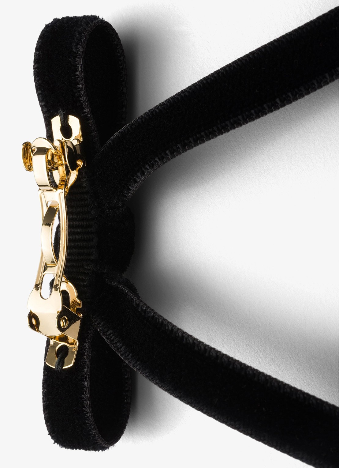 Prada Haarspeld van fluweel set van 2 - detail 2 zwart