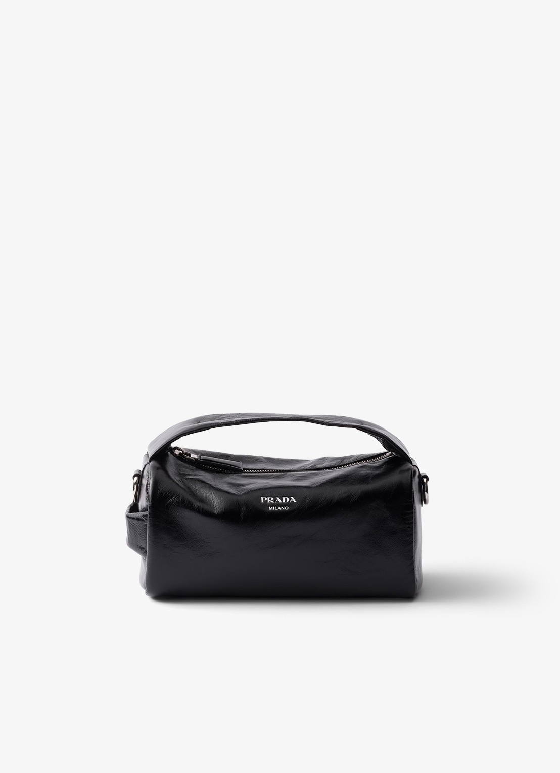 Prada Handtas van kalfsleer - voorkant zwart