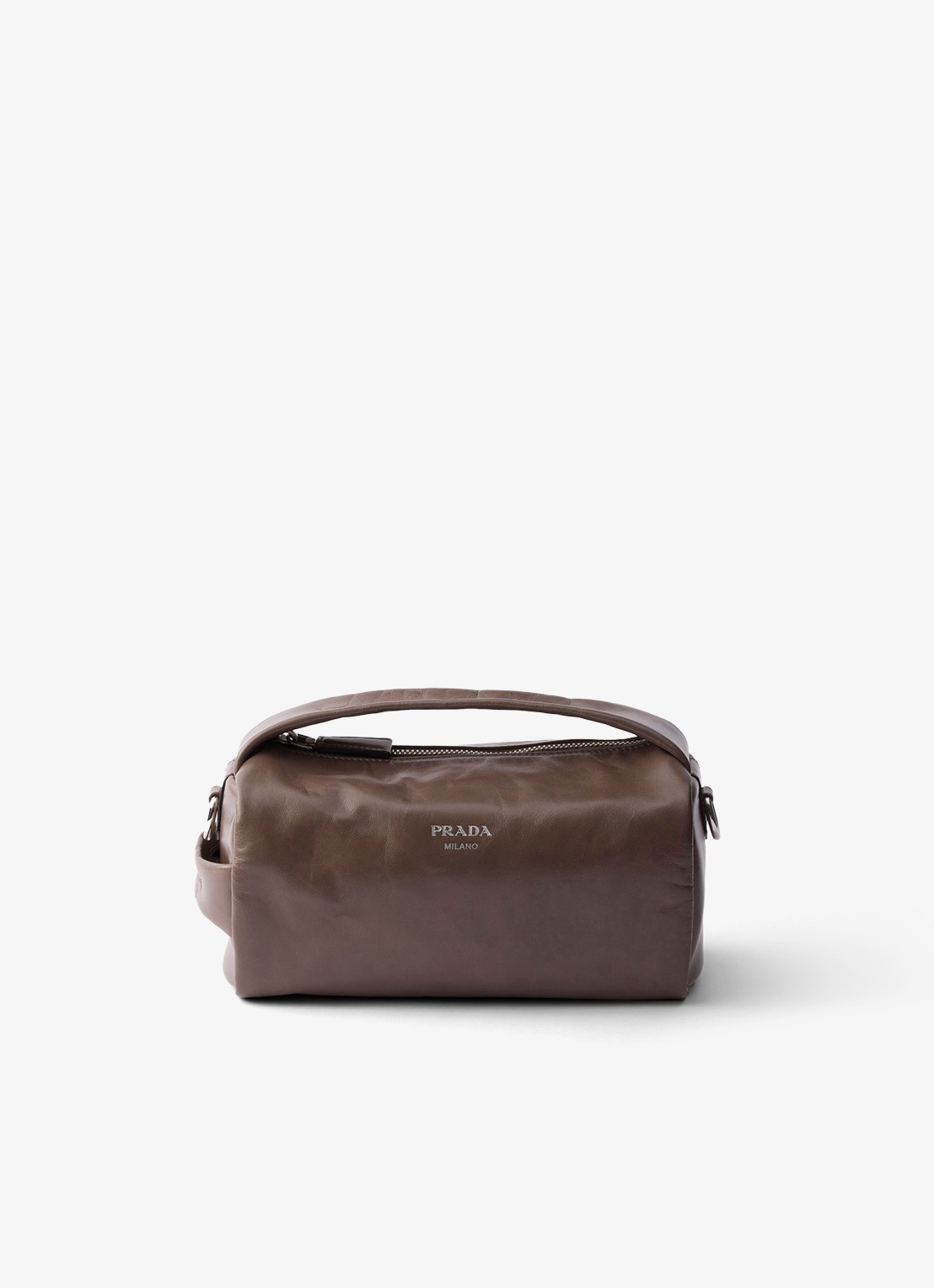 Prada Handtas van kalfsleer - voorkant 2 taupe