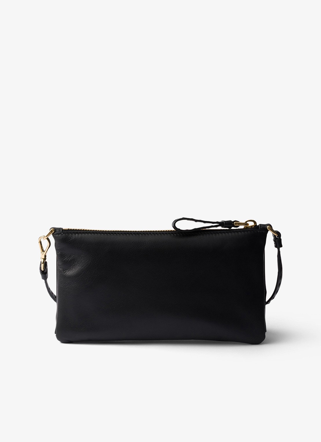 Prada Handtas van lamsleer - achterkant 6 zwart