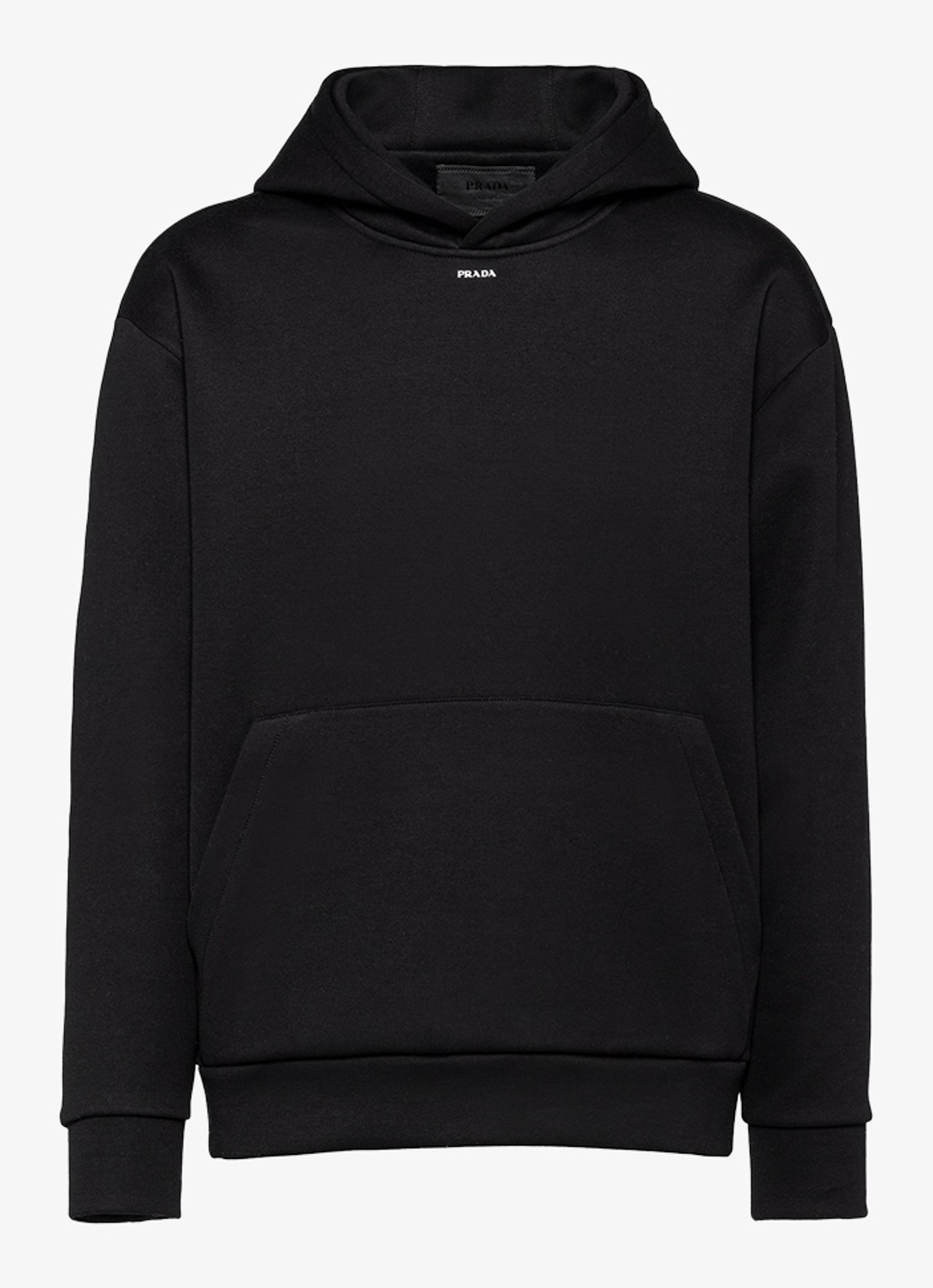 Prada Hoodie met logo - voorkant 3 zwart