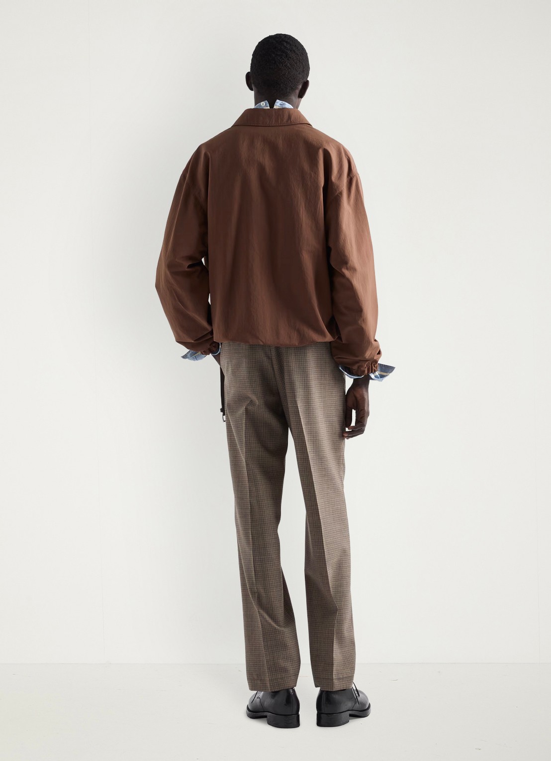 Prada Jack met logo en borstzak - achterkant bruin