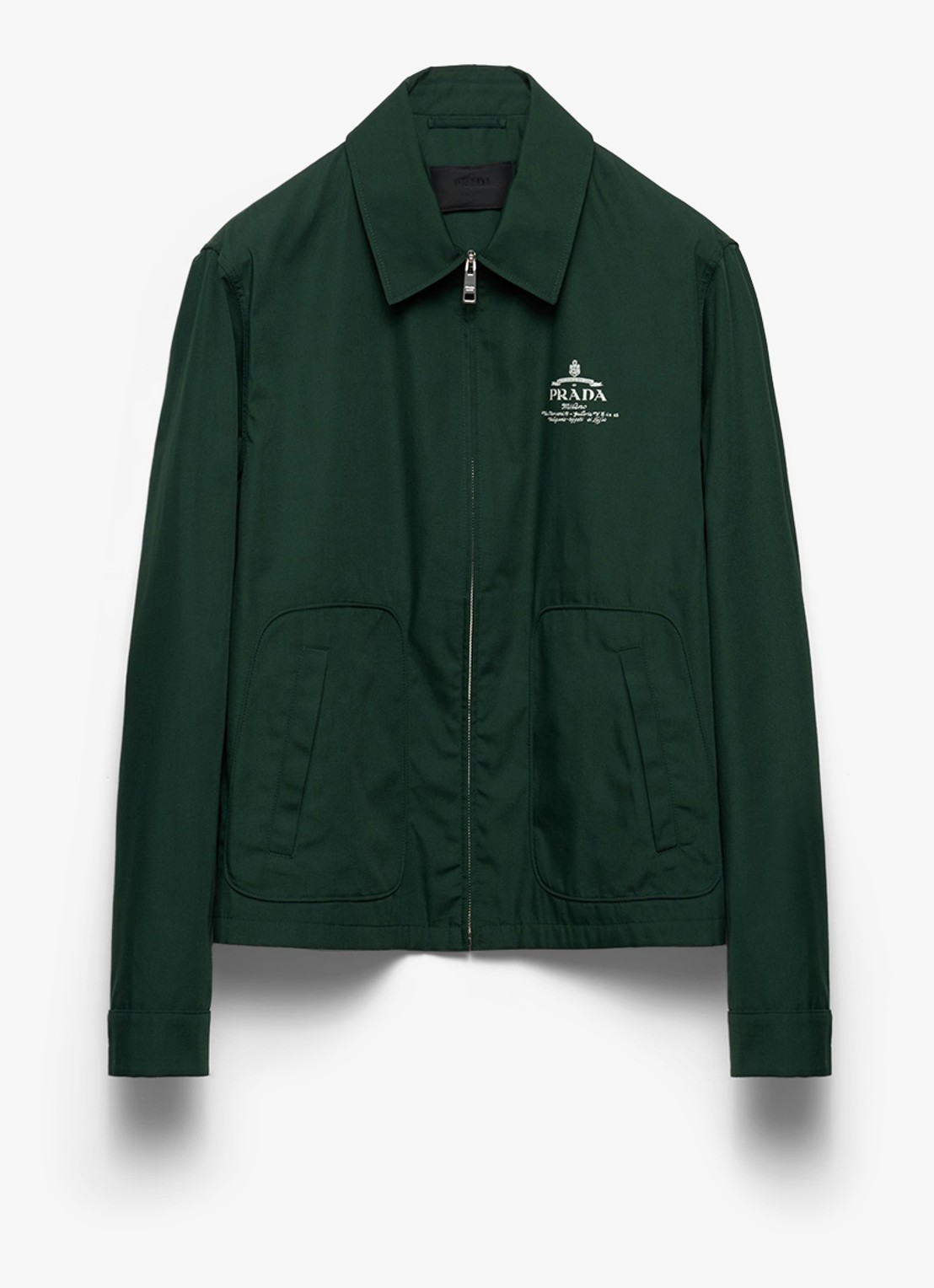 Prada Jack met logo en steekzakken - voorkant 5 groen