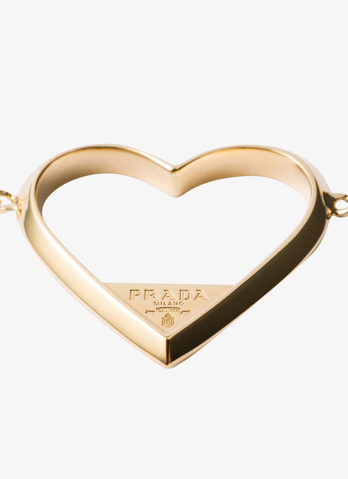 Prada Ketting met logo - voorkant 2 goud