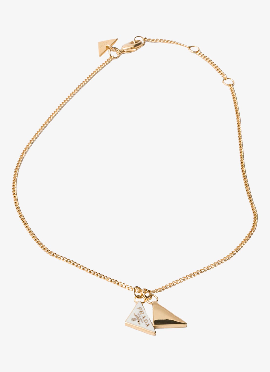 Prada Ketting met logo - voorkant 3 goud