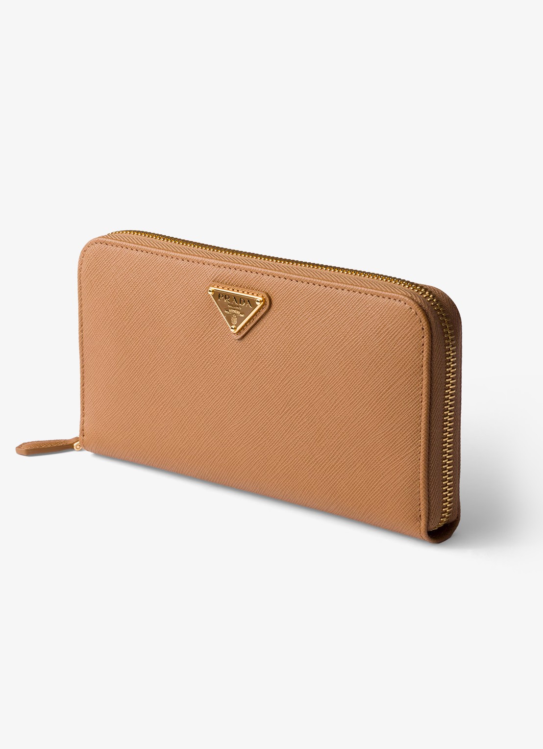 Prada Large portemonnee van leer - detail 4 camel