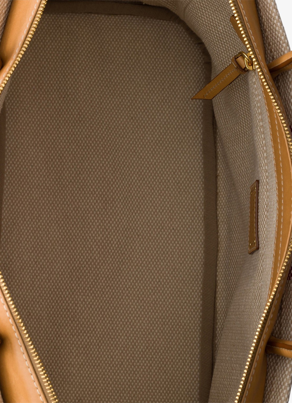 Prada Large schoudertas met leren details - detail 6 donkerbeige