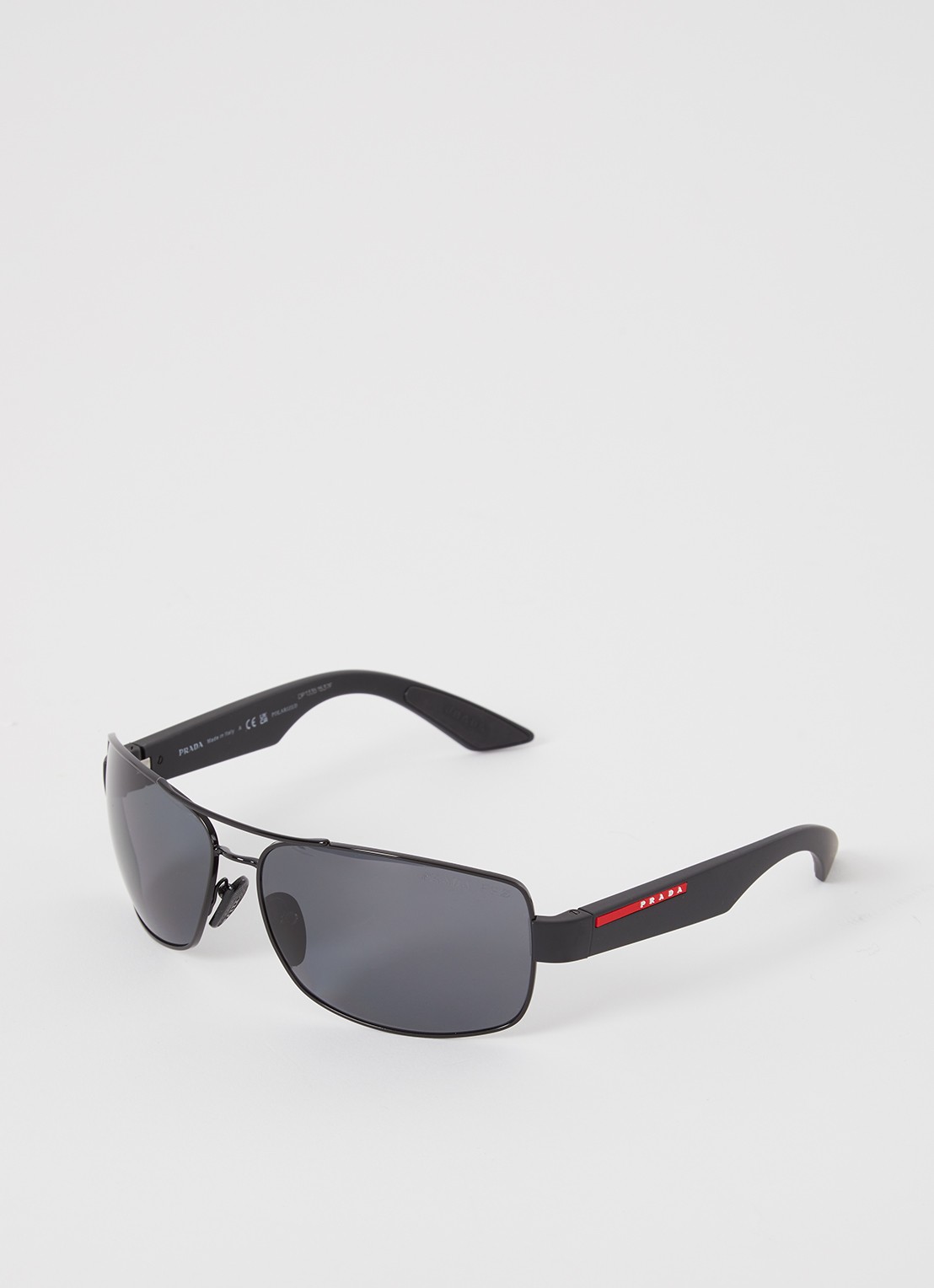 Prada Linea Rossa Piloten zonnebril gepolariseerd PS50ZS - voorkant zwart