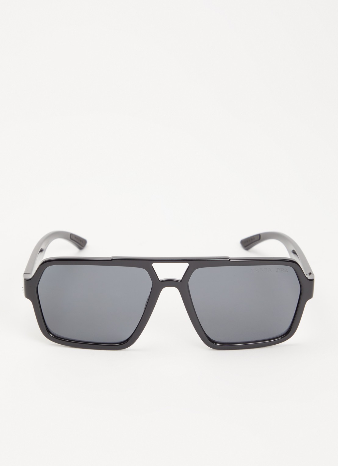 Prada Linea Rossa Piloten zonnebril gepolariseerd PSA06S - detail zwart