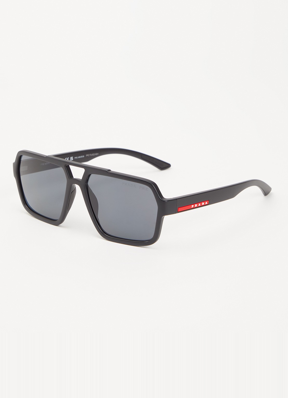 Prada Linea Rossa Piloten zonnebril gepolariseerd PSA06S - voorkant 4 zwart