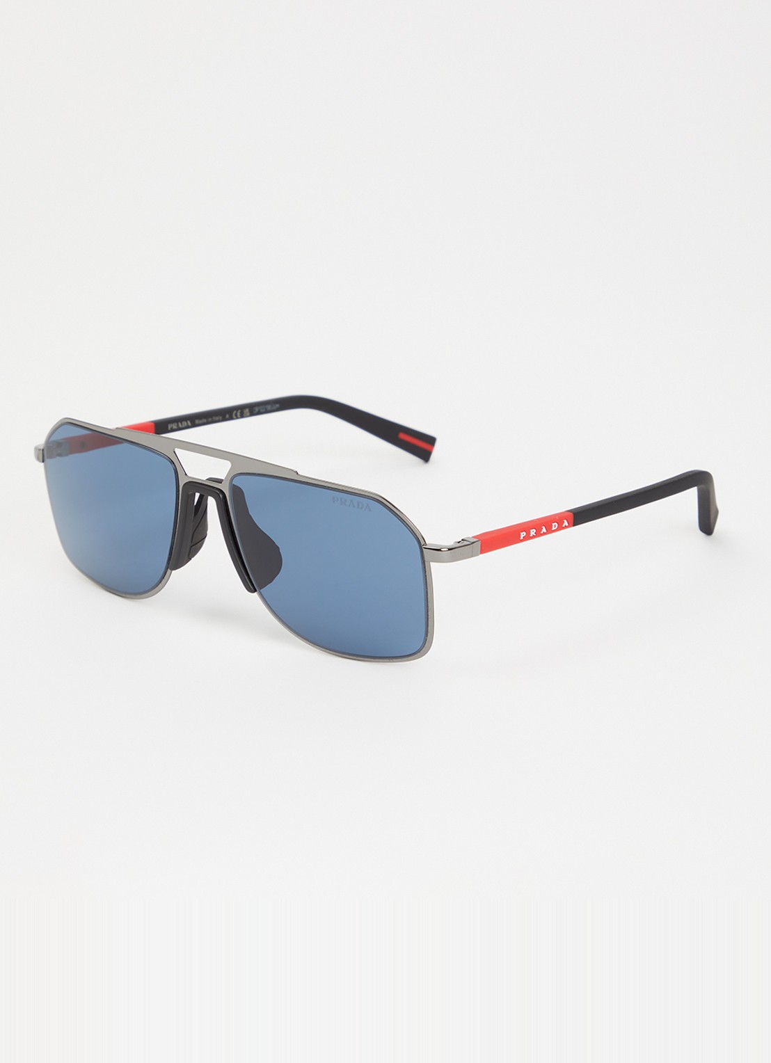 Prada Linea Rossa Piloten zonnebril PS B51S - voorkant antraciet