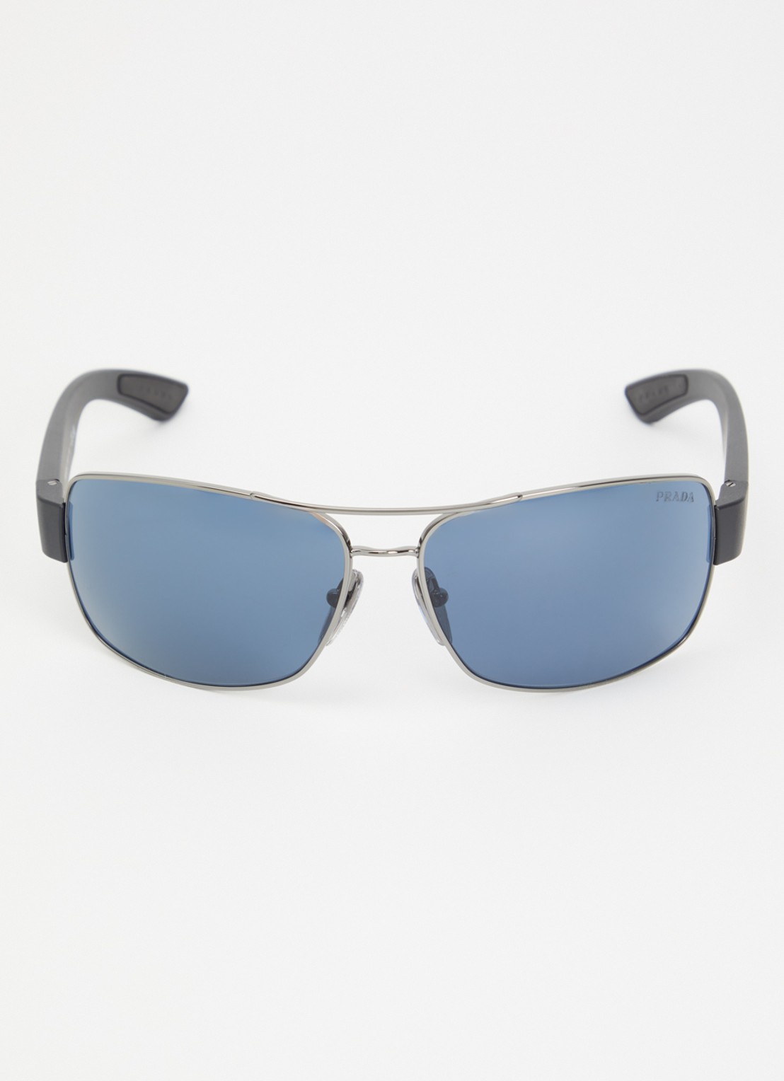 Prada Linea Rossa Piloten zonnebril PS B52S - detail 2 zilver