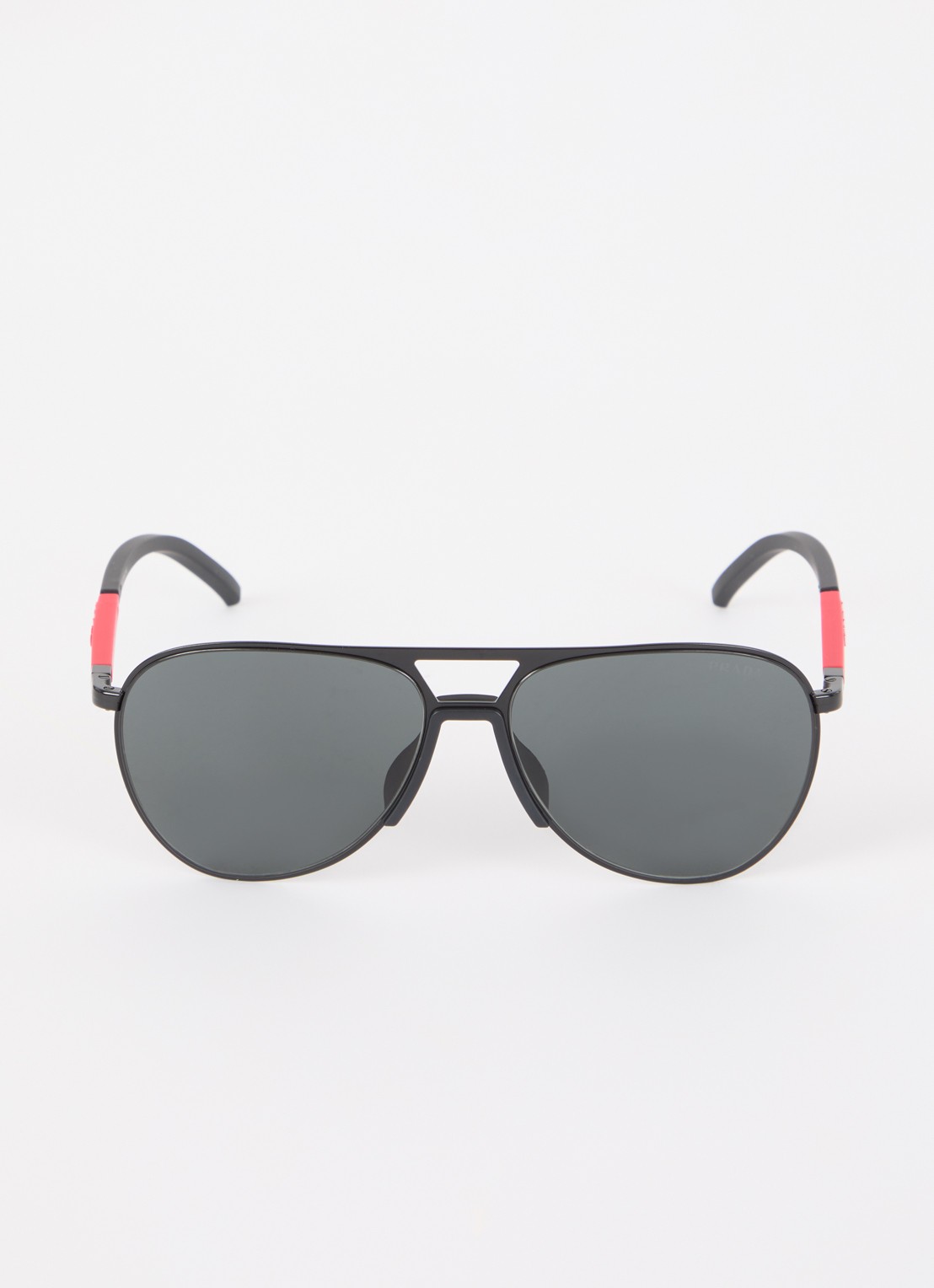 Prada Linea Rossa Piloten zonnebril PS51XS - detail zwart