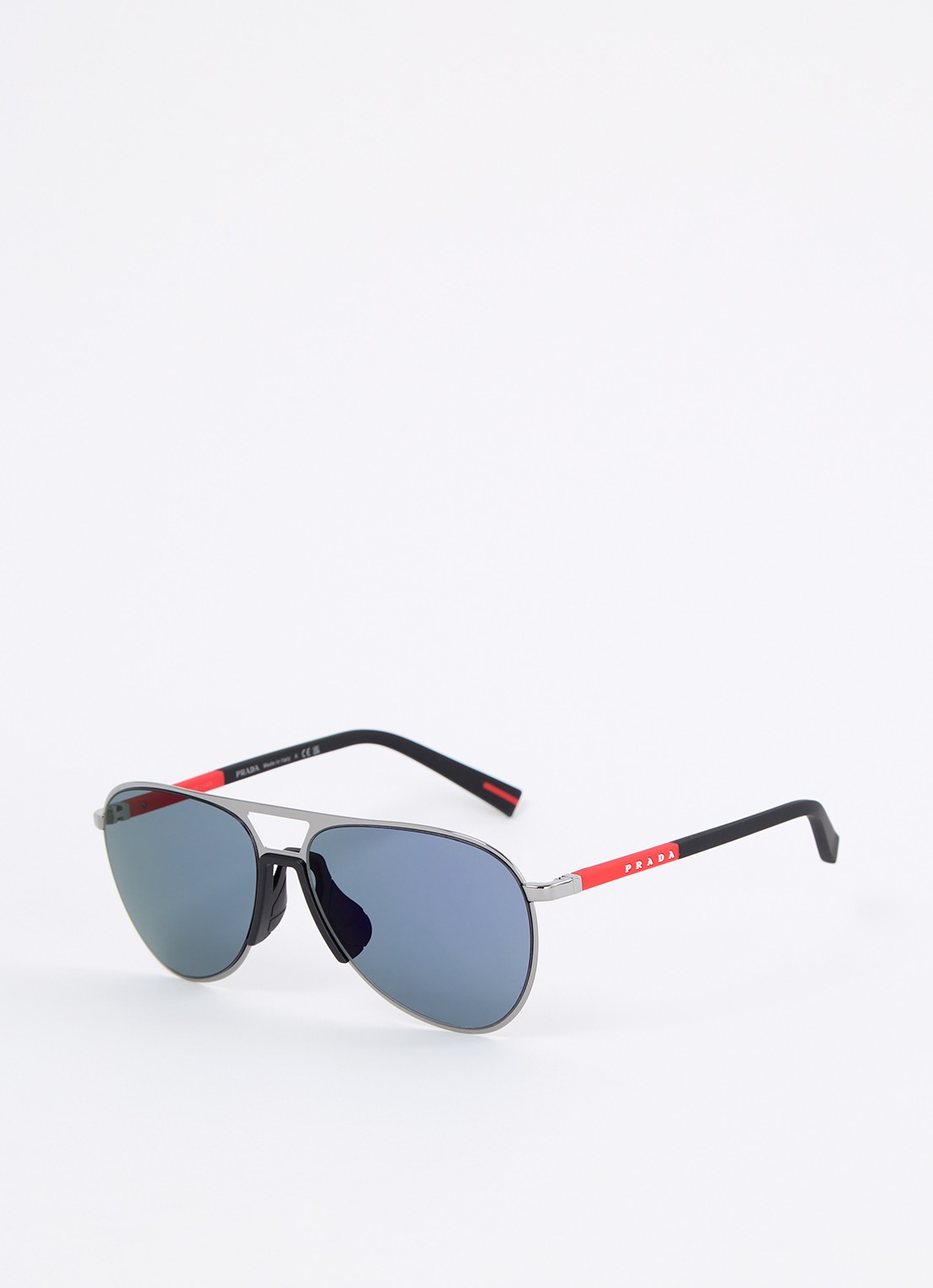 Prada Linea Rossa Piloten zonnebril PS53ZS - voorkant donkergrijs