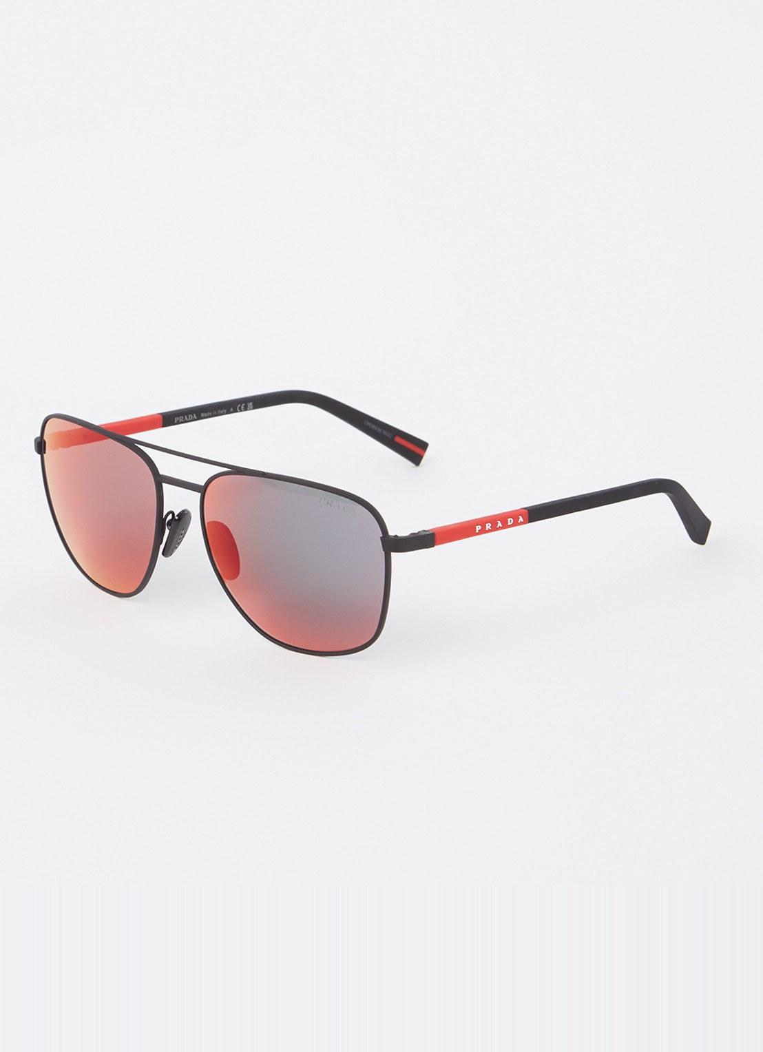 Prada Linea Rossa Piloten zonnebril PS54ZS - voorkant 4 zwart