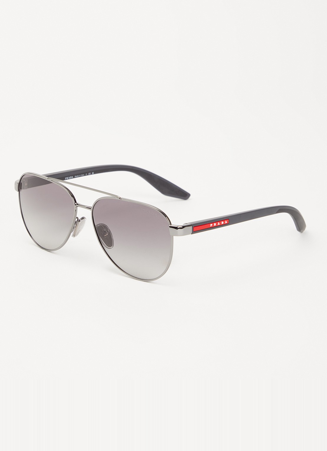 Prada Linea Rossa Piloten zonnebril PSA52S - voorkant antraciet
