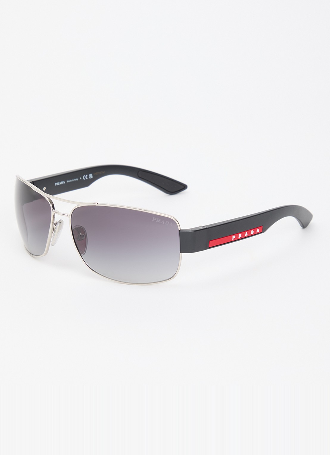 Prada Linea Rossa Piloten zonnebril PSB52 - voorkant 4 zwart