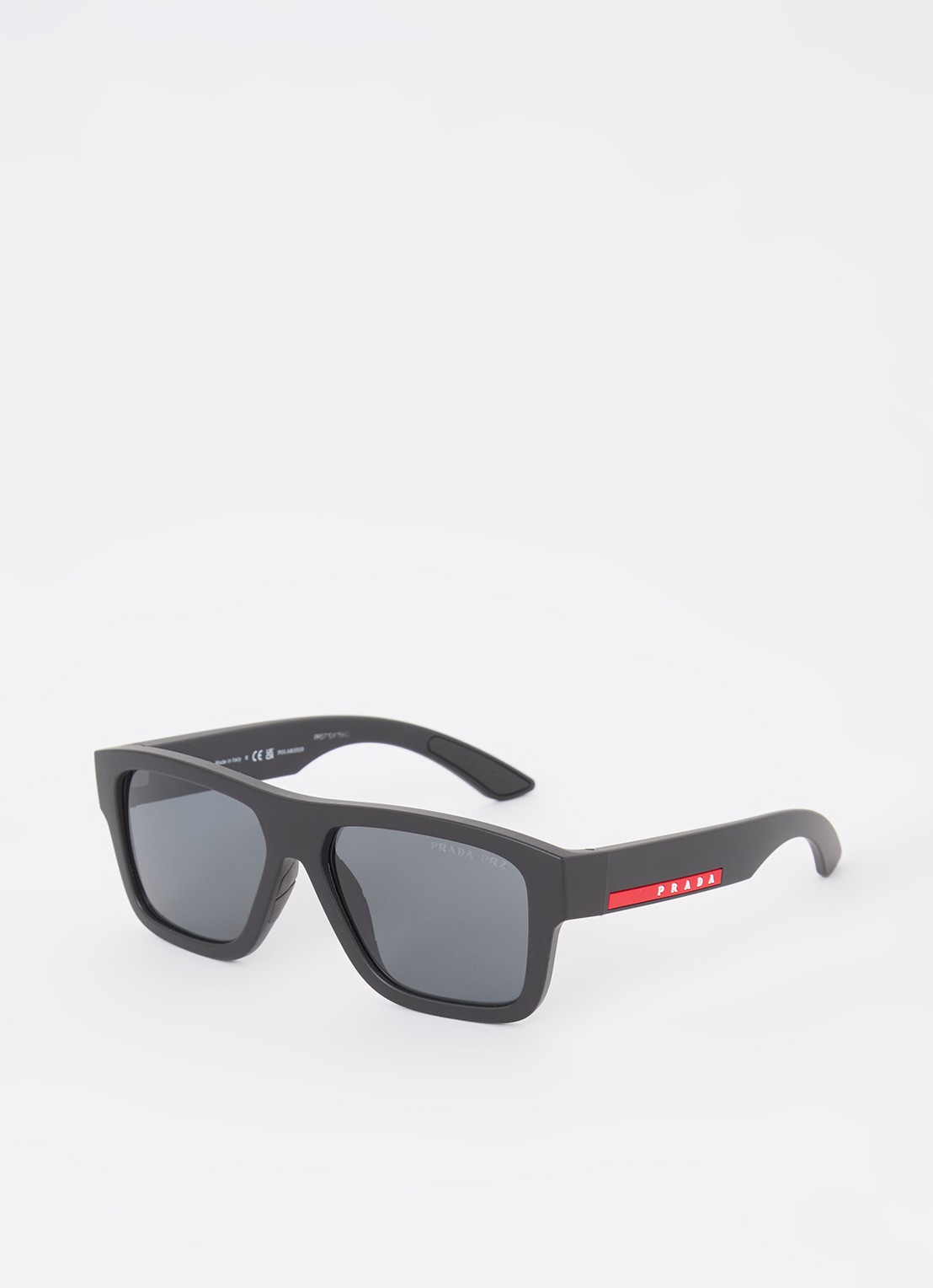 Prada Linea Rossa Retro zonnebril gepolariseerd PS04ZS - voorkant zwart