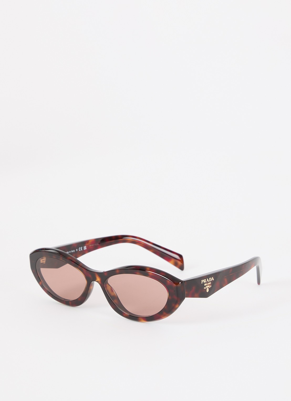 Prada Linea Rossa Retro zonnebril PR26ZS - voorkant 4 donkerbruin