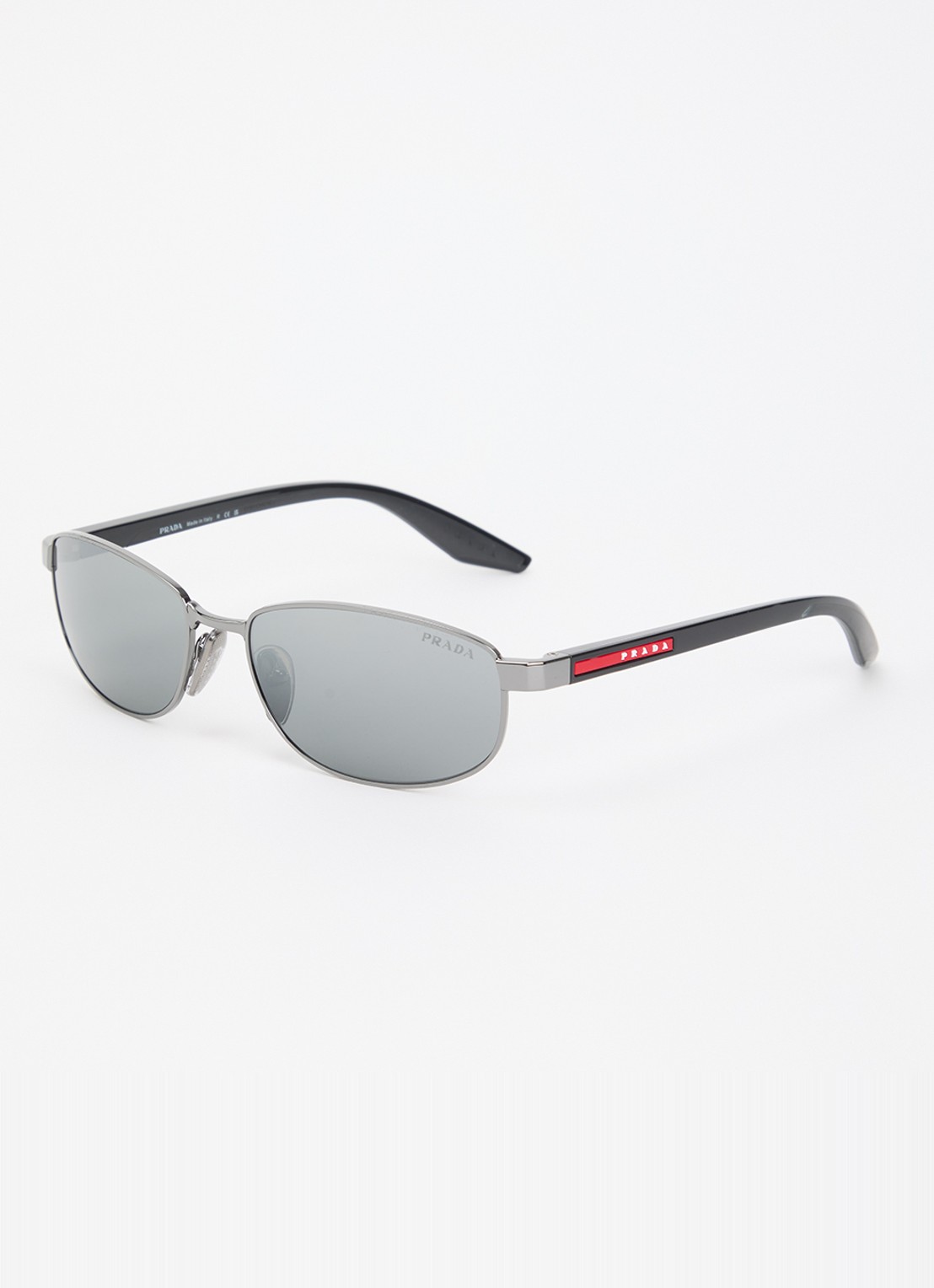 Prada Linea Rossa Retro zonnebril PS B53S - voorkant grijs
