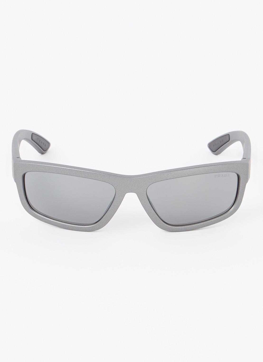 Prada Linea Rossa Retro zonnebril PS05ZS - detail middengrijs